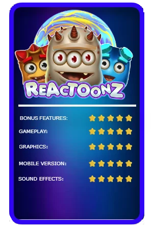 Reactoonz Ominaisuudet